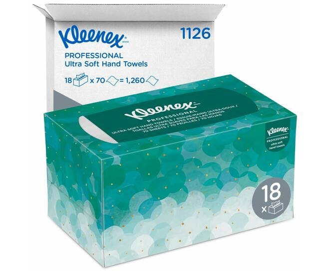 Kimberly clark 1126 Kleenex Ultra Soft Pop-Up vouwhanddoek dispenserdoos 1