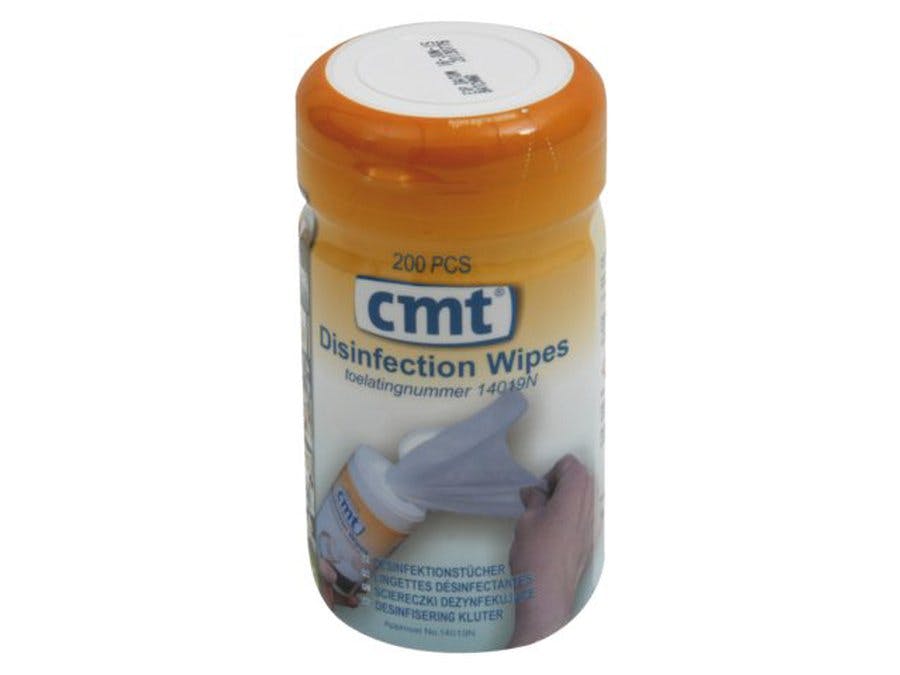 CMT oppervlakte desinfectie wipes 14 x 14 cm